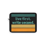 live first write second laptop sleeve