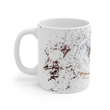 ink splatter coffee mug