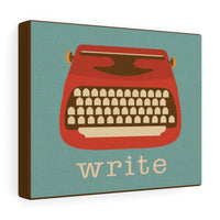 vintage typewriter write canvas