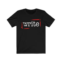write stamp t-shirt