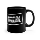 A Blank Page Is Full of Possibilities Mug