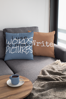 I Use Words to Make Pictures Pillow